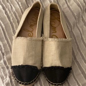 LIGHTLY WORN Sam Eldemen KRISSY CAP TOE ESPADRILLE